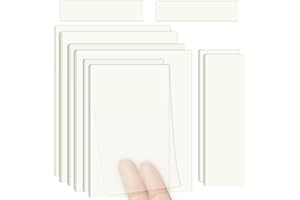 KAYCOLIN 500 Blätter Transparente Haftnotizen, 10 Packungen Transparent Sticky Notes Set, Drei Größen durchsichtige Notizzettel für Lesen, Lernen, Schule und Büro, it (300)