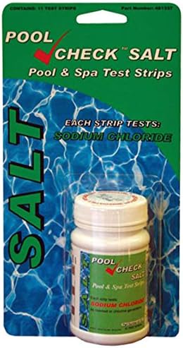 Pool Check Salt Test Strips Pool Test 16 Piece Measuring Instrument, White, 21 x 10 x 5 cm