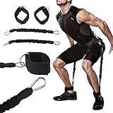Hüftgürtel: 94 * 8cm Forfar Feet Trainings Gurtsatz Widerstand Bänder Leg Trainer Krafttraining Expander Pull Rope Durable Stretching Gürtel Fitness Übungs Sport