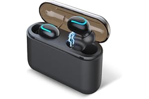 BIGFOX Auriculares Inalámbricos Audífonos Bluetooth 5.0 Mini Auricular Ergonómico en Oreja HiFi Estéreo Impermeable IPX5 con Mics Portátil Estuche de Carga Uso Básico compatible con iOS / Android