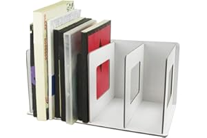 BXT Etagère De Rangement Table Multi-Couches Module De Classement DIY En Bois Pour Bureau Salle d'étude Classeur Papier A4 Dossier CD Magazine Livre 29*15*15CM - Blanc