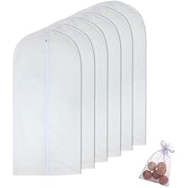 TopHomer Copriabiti Trasparenti In PEVA – Confezione Da 3 Taglie: 60x80, 60x100, 60x120 Cm