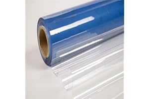 TENDEEVOLUTION Telo PVC trasparente PLASTIFICATO Cristal IMPERMIABILE Doppio spessore vendita al Metro Lineare (0,3mm)