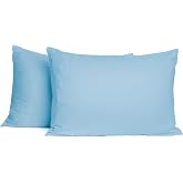 Soley | Mix & Match | Plain | 100% Cotton 2&rsquo; Pillowcase Set Blue
