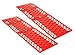 Price comparison product image Hillington ® Set of 2 Snow Traction Mats - Heavy Duty Emergency Car Wheel Grip Track Rescue Boards with Deep Plastic Honeycomb Cleats for Maximum Vehicle Tyre Tire Grip on Ice Snow Mud Grass and Sand