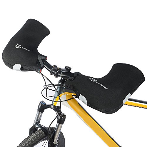 Docooler Gants Néoprène de VTT Imperméable Moteur à Vélo Guidons Fin Mitaines Mains Covers Chaud Main pour l'Hiver