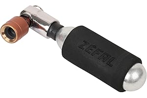 ZEFAL EZ Big Shot - Gonfleur CO² + Cartouche CO2 16g - Pompe CO2 Compacte, légère, rapide et sans effort - Noir et argent
