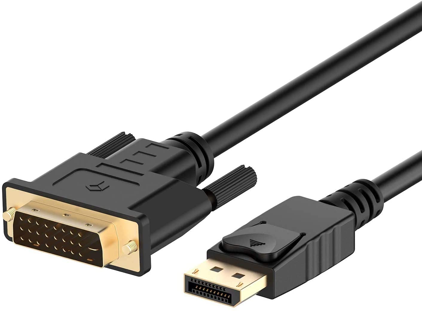 Yaksha Display Port to DVI (24+1) Cable, Gold Plated DP to DVI Male Cord 1080P Full HD 1.3 Meter DVI Cable (Compatible with Laptop, Desktop, Monitor, Projector. (Black)(1.3 Meter)