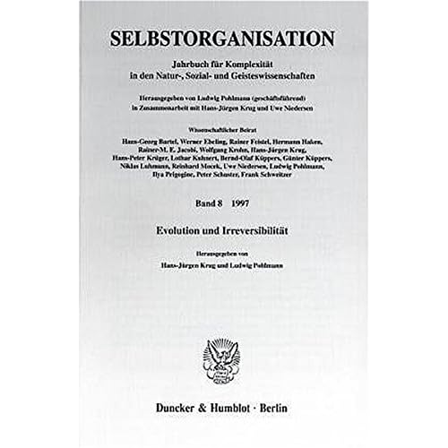 [PDF] Download Selbstorganisation. Jahrbuch für Komplexitát in den Natur-- Sozial- und Geisteswissenschaften. Band 8 (1997). Evolution und Irreversibilitát. Mit Abb. ... und Geisteswissenschaften; Jb Selbst 8) Kostenlos