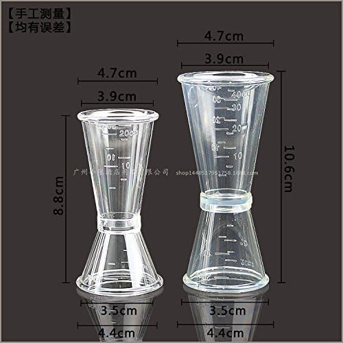 2pcs Double Jigger Measuring Cup Cocktail Bar Measure Tool 10 20 40CC