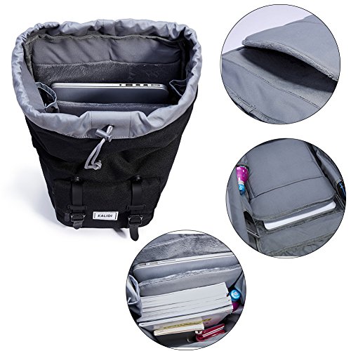KALIDI 17 Zoll Laptop Rucksack Backpack Schulrucksack für bis zu 15.6 zoll Laptop Notebook Computer Arbeit Campus Studenten Outdoor Reisen Wandern mit Großer Kapazität - 4