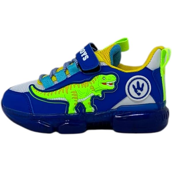 Bull Boys Sandali Sportivi per Bambini con audio Dinosauro T-Rex,Verde,A Strappo,Modello DNCR5060 (Verde, Sistema Taglie Calzature EU, Bambino Piccolo (2-5 anni), Numero, Media, 26