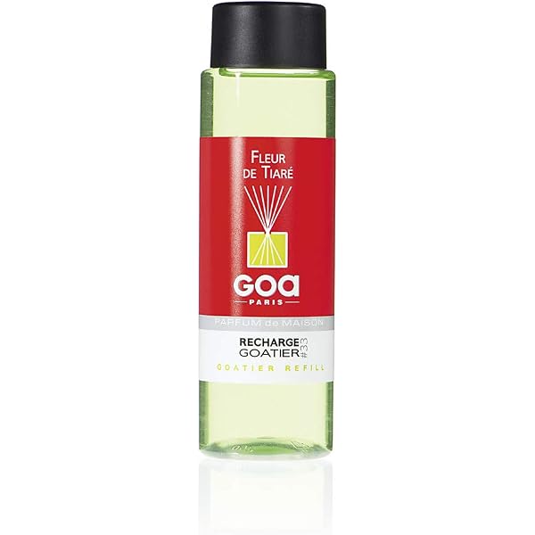 Recharge Parfum Musc Blanc GOA CLEM - 250ml Pour Diffuseur à Tiges, Fabriqué En France, Senteur Florale Et Poudrée