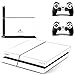 Produktbild qKonsole PS4 Skin Weiß Designfolie Sticker Playstation 4 Vinyl Schutzfolie - Matt