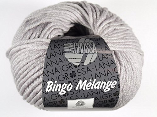 Lana Grossa Bingo 001 Hellgrau meliert
