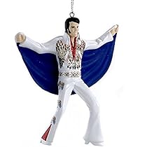 Óculos De Sol Ornament Kurt S. Adler Elvis Presley Dourados  Jm
