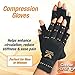 Price comparison product image Richarm 1 Pair Magnetic Therapy Glove Anti-Osteoarthritis Arthritis healing alleviate the arthritis