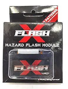 TRP TRADERS Flash X, Plug & Play Waterproof Hazard Module, Blinker/Flasher with 60 Patterns, Flasher Module Compatible with/for TVS (Star City BS6)