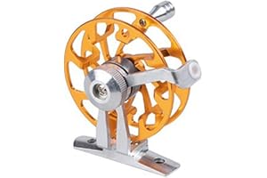 MIOYOOW EIS Angelrolle aus Edelstahl, Spinn Angelrollen Fliegenrolle Fliegenfischen Rolle für Salzwasser und Süßwasser