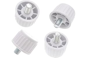 NUHFUFA Lot de 4 coussinets de pieds réglables pour réfrigérateur - Pieds à vis réglables - Résistants à l'humidité