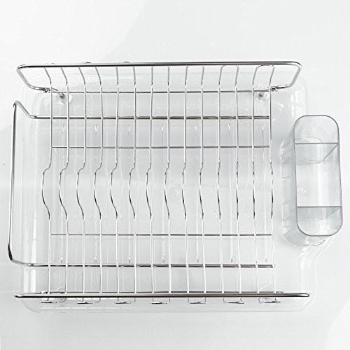 InterDesign Forma Lupe Abtropfgestell, Durchsichtig/Edelstahl - 6