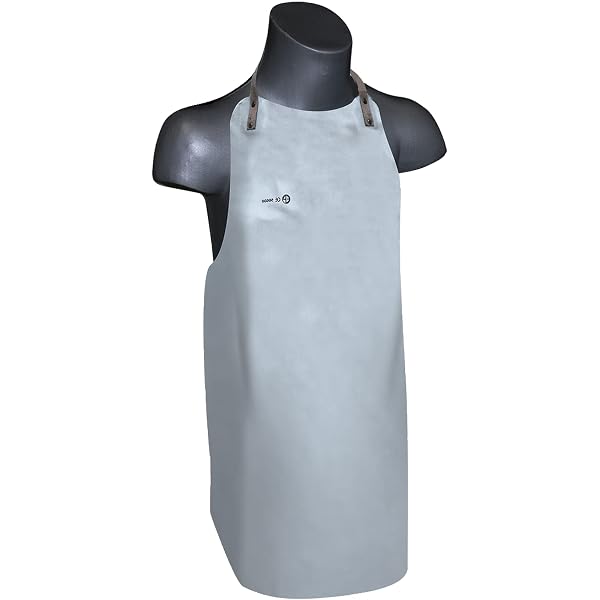 Grembiule Da Saldatura In Pelle Crosta Naturale – 60 Cm, Lacci Al Collo E Vita, Made In Italy