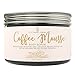 Coffee Mousse Body Scrub - Organic, 100% Natural, Cruelty Free, No Microbeads - Exfoliating, Anti-Aging, Anti-Cellulite, Increases Blood Circulation, Prevents Ingrown Hairs, Promotes Skin Cell Growth
