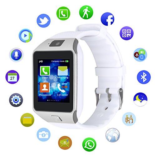 kivorsÂ® dz09Â Bluetooth Smart Watch mit Kamera Handgelenkriemen Uhr Handy SIM einfÃ¼gen Ã¼berstÃ¼tzt Call Reminder Nachricht Benachrichtigung TF Karte SchrittzÃ¤hler fÃ¼r Android Smartphones