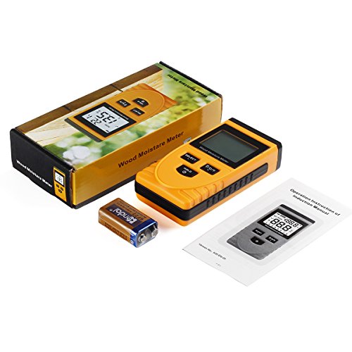 Holzfeuchtemessgerät, RISEPRO® Digital Feuchtemessgerät Nicht invasiv Induktiv Holz Feuchtigkeitsmessgerät Wassergehalt GM630 - 7