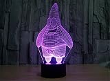 SmartEra® USB Powered 7 Farben Erstaunlich SpongeBob Freunde Patrick Star optische Täuschung 3D Glow LED Lampen Art Skulptur produziert einzigartige Lichteffekte - 3
