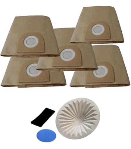 5 X VAX Wet & Dry Vacuum Cleaner Paper Dust Bags – Fits 6131, 6131T, 6151F, 6151T