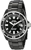 DETOMASO San Remo Men's Automatic Watch with Black Dial Analogue Display and Black Stainless Steel Bracelet Dt1025-E