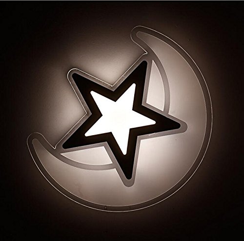 Preisvergleich Produktbild LED Deckenleuchte 38W Pendelleuchte dimmbar Kinderlampe Hängeleute Hängelampe Mond Designlampe für Kinderzimmer Wohnzimmer Schlafzimmer Essszimmer Cafe Restaurant Shop Büro