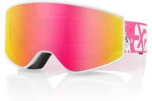 EXP VISION Occhiali da sci Anti Fog Genitore-Bambino di occhiali da neve Protezione UV OTG Occhiali da snowboard per giovani, ragazzi, ragazze, uomini, donne