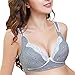 HOEREV Cotton Soft Nursing Maternity Non-wired Breast Feeding Bra