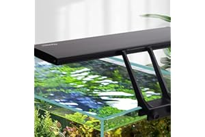 hygger Clip On 24/7 Beleuchtung Aquarium LED-Licht, 14 W Sunrise-Daylight-Moonlight-Modus und DIY-Modus, einstellbarer Timer, einstellbare Helligkeit, Aquarium-Licht mit 7 Farben für bepflanzte Tanks