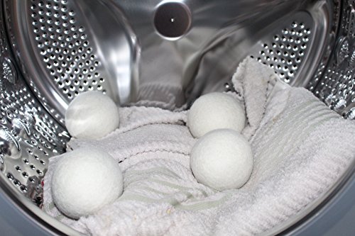 Trocknerbälle für Wäschetrockner aus Wolle von i-Gruv, 6er Set, für schonende Daunenpflege, senkt Stromverbrauch und ist gleichzeitig ökologischer Weichspüler, auch ideale Geschenkidee zu Babykleidung oder Windeln aus Stoff, sparen Sie jetzt! - 4