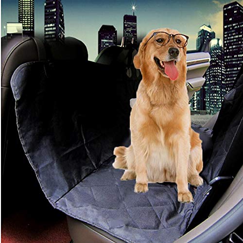 Boomboost Quilted 600 Denier Oxford Universel De Voiture Pet Couvre Couvre Étanche Pet Chien Tapis Couverture Couverture De Siège De Voiture Couverture Noir