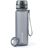 UZSPACE Water bottle is child-sealed, sports plastic beverage bottle, 1 l, 800 ml, 500 ml, Tritan and bisphenol A-free, sports bottle