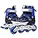Produktbild Ancheer Für Kinder Jungen Mädchen Einstellbare Größen Beleuchtung Räder Atmungsaktives Mesh Dreifachschutz Inline Skates Aluminium Rahmen Einstellbare Rollschuhe (Blau, 39-42)