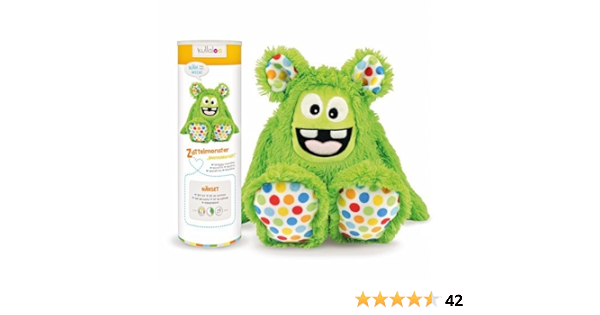 Kullaloo Nah Set Materialset Zum Selber Machen Zottel Monster Memomonsti Inkl Schnittmuster In Grun Und In Schicker Dose De En Materiali Pacchetto In Tessuto Minky Verde Amazon It Casa E Cucina