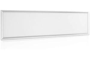 ‎OUBO OUBO [Pro High Lumen] LED Panel 120x30cm 48W Deckenleuchte Naturweiß 5500 lumen, 4000K, dünn Ultraslim, Weißes Gehäuse, Wandleuchte für Wohnraum, Bad, Flur, Wand, Decke, Küchen