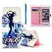 Produktbild MUTOUREN Bunt Leder Schutzhülle für Samsung Galaxy S7 Hülle PU Leder Tasche Flip Wallet Case Cover im Bookstyle Stand Lederhülle Handyhülle Etui Schale mit Standfunktion Magnetverschluss Credit Card Slot [Kratzfeste, Scratch-Resistant] Schutz Bumper mit Prägung Schuhe mit hohen Absätzen Muster +Touchstift Stylus Touch Pen
