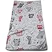 Produktbild Osmykqe Whiskers Tails Crazy Cats 100% Cotton Towels Ultra Soft & Absorbent Bathroom Towels - Great Shower Towels, Hotel Towels & Gym Towels