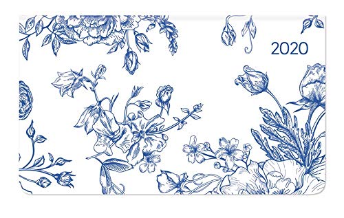 Ladytimer Pad Flowers 2020 - Taschenplaner - Taschenkalender quer (16 x 9) - Weekly - 128 Seiten - Notizbuch - Terminplaner