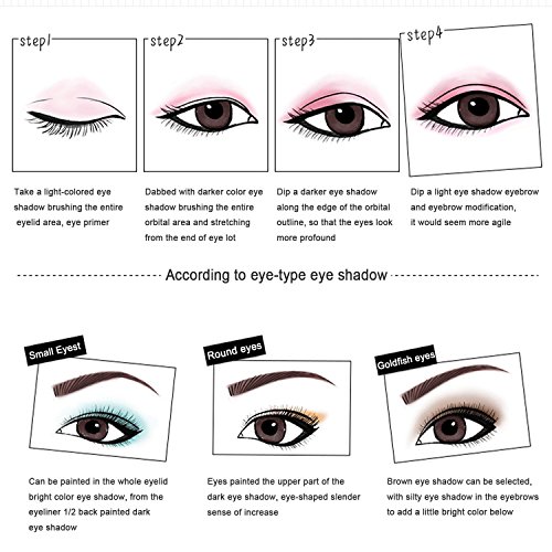 DE’LANCI 12 Farbe Lidschatten Palette Wasserdichte Makeup Lidschatten Kit - 6