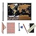 Produktbild Weltkarte mit Travel Memory und Weltrekordkarten, 80x60cm (31X23 in) Weltkarte mit Scratch Maps, Reise- und Adventure Essentials, World Cup Traveller Leistung, Bestes Geschenk XXL Ultimate Size