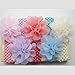 Janecrafts (Set of 9pcs) Big Chiffon Flower Crochet Baby Headband Little Girls' Hair Bands Head Wear Mix in 9 Colors
