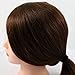 Neverland Beauty 80% Professional Real Hair 20 Inch Hairdressing Equipment Training Heads With Free Clamp For College and Professional Use