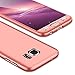 Price comparison product image Samsung Galaxy S7 Edge Case,XINYUNEW 360° Full Body PC 3in 1 [with Tempered Glass Screen Protector 2 Pack] Shockproof Phone Cover Ultra Thin Protective Skin Case for Apple Samsung Galaxy S7 Edge (Rose Gold)